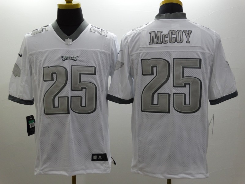 Men's Philadelphia Eagles LeSean McCoy #25 White Jersey